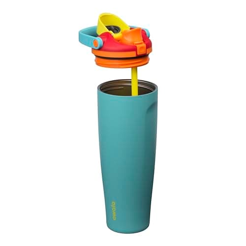 Owala FreeSip Sway Insulated Stainless Steel Water Bottle with Two-Way Spout, Built-In Straw and Bucket Handle, Made for Travel, School, and Sports, 40oz, BPA Free, Leak Proof, Summer Sweetness