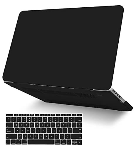 KECC Ultra Thin Case for MacBook Pro 13 inch 2026 2025-2016 Release M2 M1 Chip, Lightweight Plastic Hard Shell for MacBook Pro 13” + Keyboard Cover, Matte Black