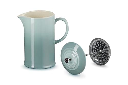 Le Creuset Stoneware French Press, 34 oz., Sea Salt