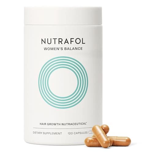 Nutrafol Women's Balance Hair Growth Supplements, Ages 45 and Up, Clinically Tested for Visibly Thicker Hair and Scalp Coverage, Dermatologist Recommended - 1 Month Supply