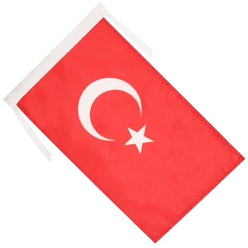 AZ FLAG Turkey Flag 18'' x 12'' cords - Turkish SMALL flags 30 x 45cm - Banner 18x12 in