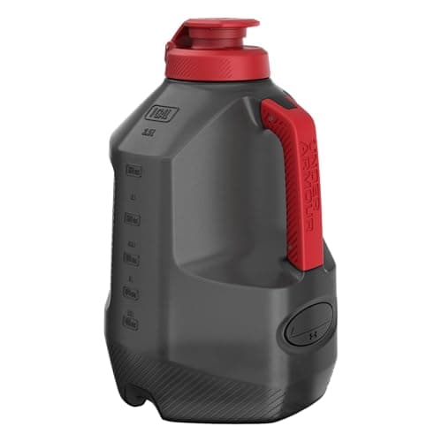 Under Armour 1 Gallon Water Bottle, Large Sports Jug, Durable, Gym Water Bottles for Men and Women, Football, Basketball, Black/Black