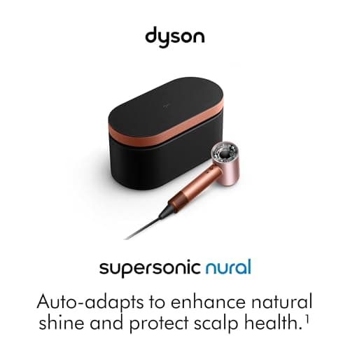 Dyson Supersonic Nural™ Hair Dryer, No Heat Damage, 5 Intelligent attachments with Diffuser & Styling Concentrator, Scalp Health, All Hair Types