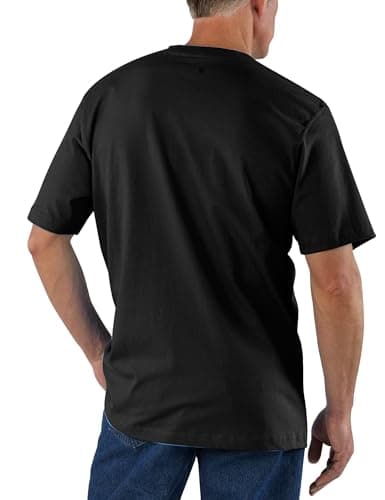 Carhartt Men's Big K87 Workwear Short Sleeve T-Shirt (Regular and Big & Tall Sizes), Black, XX-Large Tall