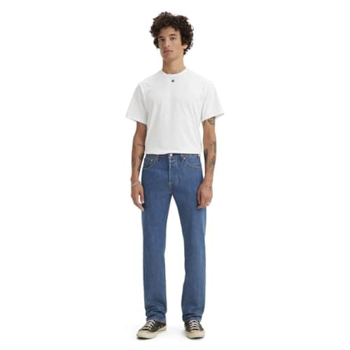 Levi's Men's 501 Original Fit Jean, Medium Stonewash, 28x30