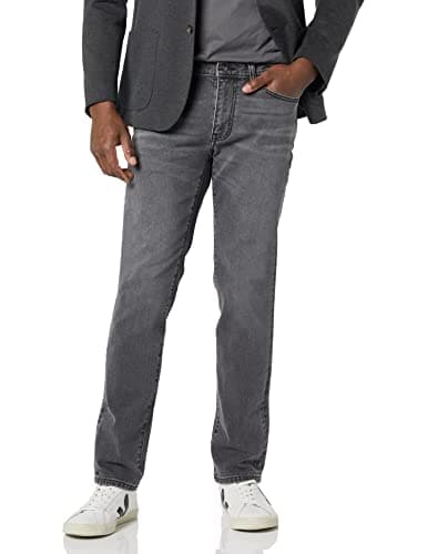 Amazon Essentials Men's Slim-Fit Stretch Jean, Washed Grey, 34W x 34L