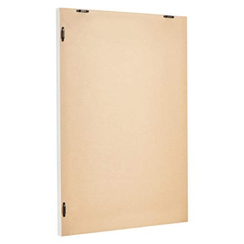 Amazon Basics Rectangular Wall Mirror 20" x 28", Standard Trim, White