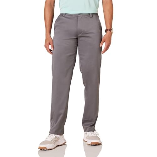 Amazon Essentials Men's Straight-Fit All-Day Stretch Golf Pant, Gray, 40W x 32L