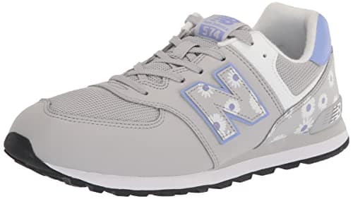 New Balance Kids 574 V1 70s Racing Lace-up Sneaker, SUMMER FOG/VIBRANT VIOLET, 10.5 W Little Kid (4-8 Years)