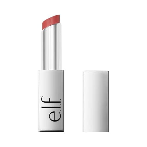 e.l.f. Glow Reviver Lip Oil Stick, Tinted, Non-Sticky & Hydrating For A Soft-Shine Finish, Vegan & Cruelty-Free, Rose Latte