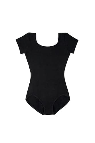 Capezio Classic Women's Short Sleeve Leotard, Black, Small