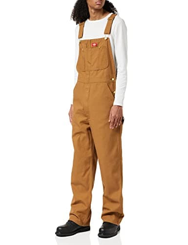 Dickies Men's Bib Overall, Brown Duck, 34X32