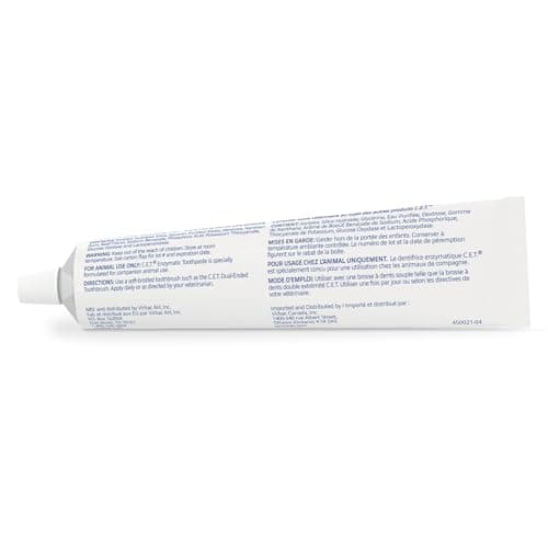 Virbac C.E.T.® Enzymatic Toothpaste| Tartar & Plaque Control for Fresh Breath | Pet Dental Care Toothpaste |Beef Flavor, 2.5 oz