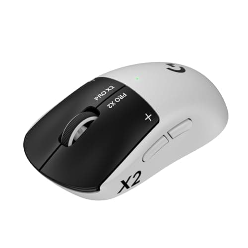 Logitech G PRO X2 SUPERSTRIKE Wireless Gaming Mouse: Customizable Rapid Trigger Magnetic Analog Switches, Adjustable Click Haptics, 61g Ultra Lightweight, USB-C, <8K Polling, for PC/Mac - Black/White