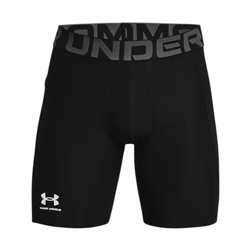 Under Armour Men's Armour HeatGear Compression Shorts , Black (001)/Pitch Gray, Medium