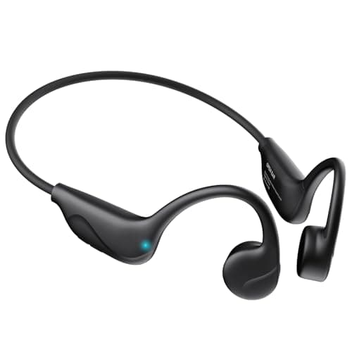 Pupabiflor Bone Conduction Headphones,Bluetooth V6.0 Bone Conduction Earbuds with ic,OpenPlaytime3766986858569787098790879