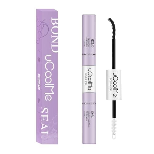 uCoolMe Lash Bond and Seal Waterproof 10ML for Lash Clusters 144Hours SuperStrong Long-Lasting Non-Irritating Eyelash Glue for DIY at Home(Black,10ML)