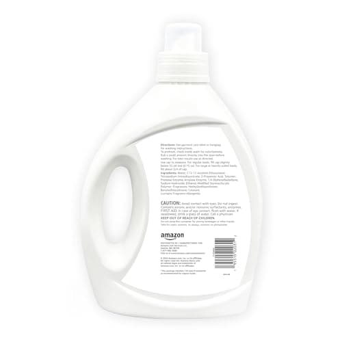 Amazon Basics Concentrated Liquid Laundry Detergent, Clean Linen Scent, HE Compatible, 110 Loads, 82.5 Fl Oz (Previously Solimo)