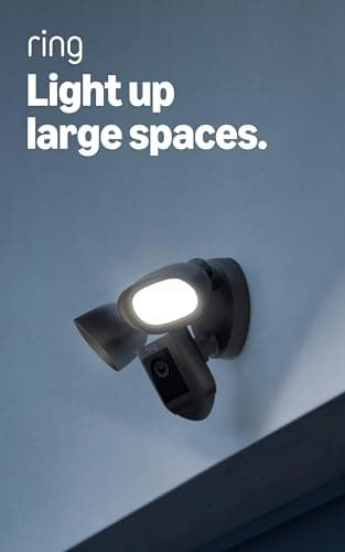 Ring Floodlight Cam Wired Pro, Home or business security, Retinal 2K Video, Color Night Vision and Two-Way Talk with Audio+, Dark Bronze