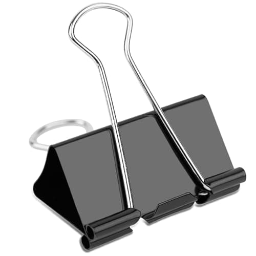 Ufmarine Extra Large Binder Clips 2 inch, (72 Pcs) Big Paper Clips for Office