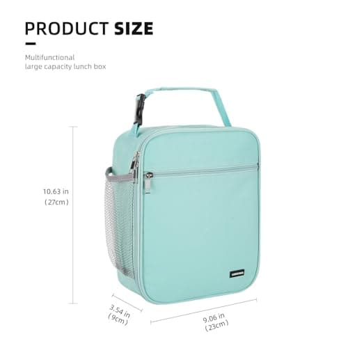 Lovoeo Lunch box Lunch bag for men women Insulated Lunchbox Lunch bags for Work Picnic Travel (baby blue)