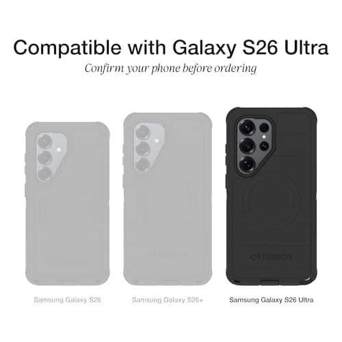 OtterBox Samsung Galaxy S26 Ultra Commuter Series Case - Black, Slim & Tough, Pocket-Friendly, with Port Protection, Protective Phone Case for Samsung Galaxy