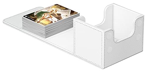 Ultimate Guard Sidewinder 100+, Deck Box for 100 Double-Sleeved TCG Cards, White, Magnetic Closure & Microfiber Inner Lining for Secure Storage