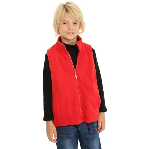 Mud Kingdom Toddler Boys Lightweight Vest Polar Fleece Full Zipper Purple 2T