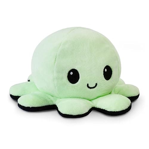 TeeTurtle | The Original Reversible Octopus Plushie | Patented Design | Sensory Fidget Toy for Stress Relief | Glow in The Dark | Show Your Mood Without Saying a Word!