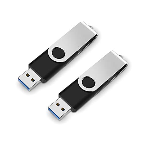 32 GB USB Flash Drive, Aiibe 2 Pack USB 3.0 Flash Drive 32GB USB Memory Stick Thumb Drive USB Drive 32G 3.0 - Black