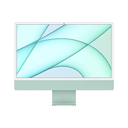Apple 2021 iMac with Apple M1 Chip with 8-core CPU (24-inch, 8GB RAM, 256GB SSD Storage) (QWERTY English) Green (Renewed)