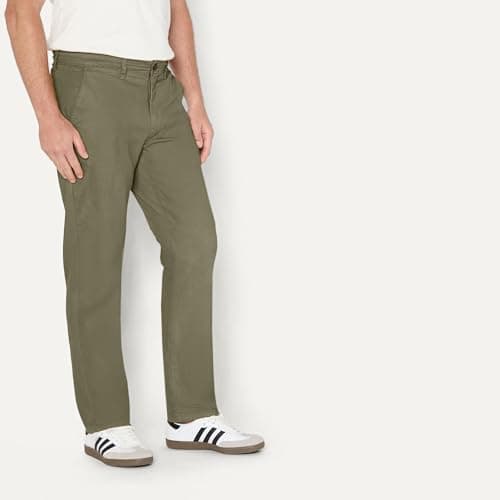 Goodthreads Men's Athletic-Fit Washed Chino Pants, -Olive, 33W x 32L