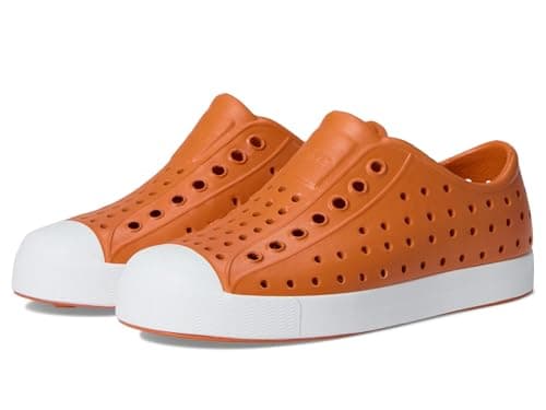 Native Shoes Jefferson Kids Slip-On Sneaker, Mars Orange/Shell White, 12 Little Kid