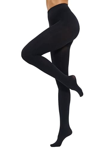 CozyWow Women's 80 Denier Run Resistant Tights lxl