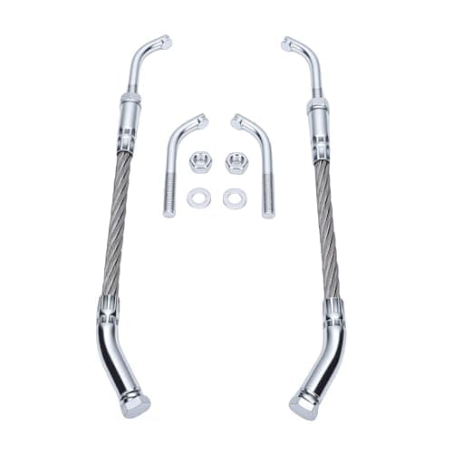 RASTKY Ice Scratchers Kit Enhanced Traction for Snowmobile Fit for Track Height 2-1/2 Ice Scratchers Replacement Set for All Snowmobiles Equipped with Reverse and Non Reverse Gears (Metal Silver)