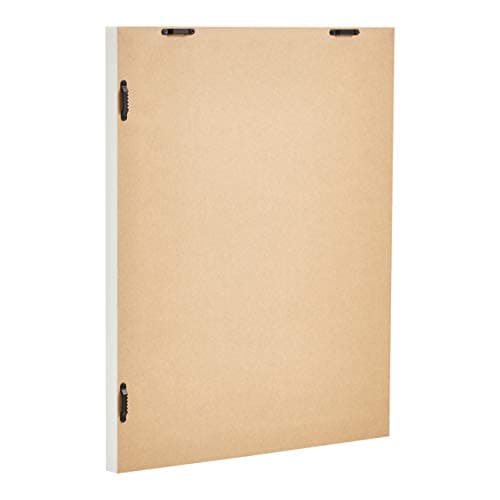 Amazon Basics Rectangular Wall Mirror 16" x 20" - Standard Trim, White
