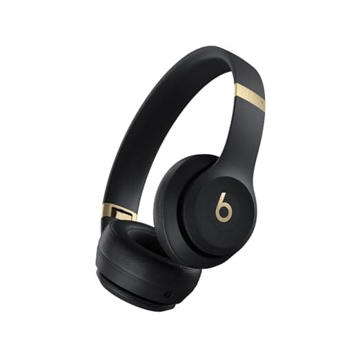 Beats Solo 4 - Wireless Bluetooth On-Ear Headphones, Apple & Android Compatible, Up to 50 Hours of Battery Life - Gold & Black