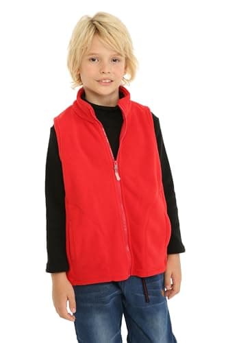 Mud Kingdom Toddler Boys Lightweight Vest Polar Fleece Full Zipper Turquoise 2T