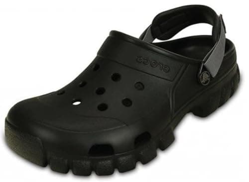 Crocs Unisex Adult Offroad Sport Clogs, Black/Graphite, 10 Men/12 Women