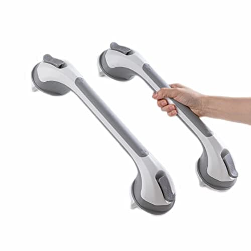 TAILI Grab Bars for Shower,Suction Shower Handles Rails,2 Pack,16.8",Grey