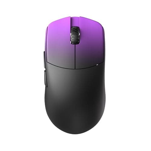 Lamzu Maya Champion Edition Wireless Gaming Mouse, Ultra-Lightweight 45g, Optical Switch, Golden TTC Dust-Proof Encoder, Pixart PAW 3950 IC, 8K Compatible, Compatible with PC/Mac (Purple Shadow)