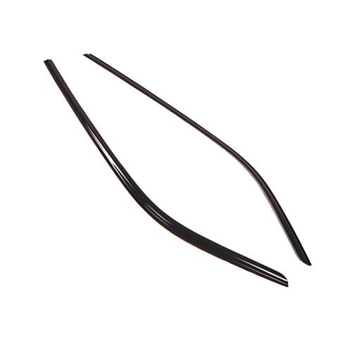 Tuningpros Window Visor Compatible with 2003-2008 Subaru Forester, DGWV2-740 Outside Mount Deflector Rain Guard Dark Smoke, 2 Pcs Set