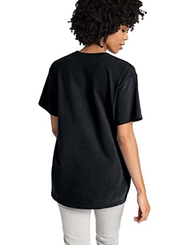 Comfort Colors Adult Short Sleeve Tee, Style G1717, Black (1-pack), Large