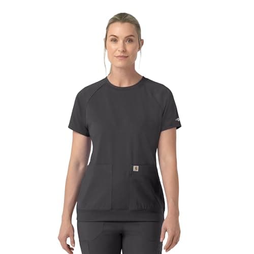 Carhartt Womens Scrub Top, Pewter, XX-Large