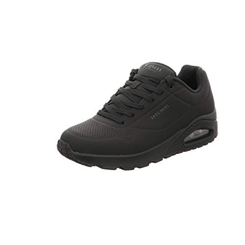Skechers Men's Uno-Stand on Air Oxford, Black/Black, 7