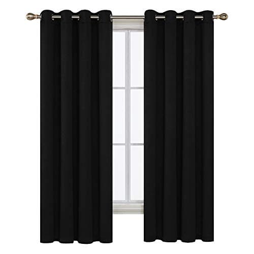 Deconovo Blackout Curtains - 1 Panel Thermal Insulated Soundproof Curtains for Bedroom, Living Room, and Nursery, OEKO-TEX Certified Drapes, Grommet Top, 52W x 63L Inches