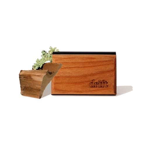 Drift Car Air Freshener - The Original Wood Air Freshener - Car Odor Eliminator - Long Lasting Scent - Auto Accessories - Metal Clip - Essential Oils - Clean Ingredients - Teak Scent Starter Kit