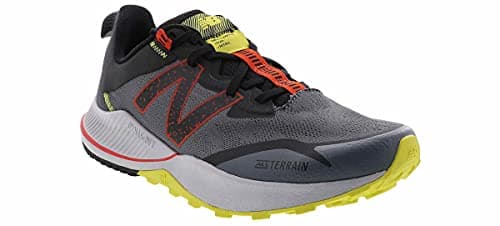New Balance Men's Dynasoft Nitrel V4 Running Shoe, Grey/Yellow, 12 XW US