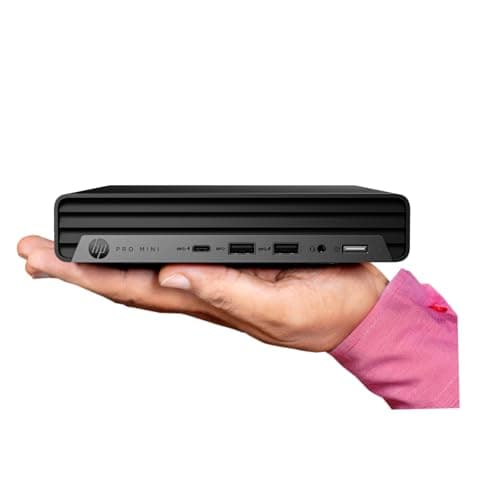 HP Pro 400 Business Mini Computer Desktop, Intel Performance Processor, Ultra-Quiet Design, 32GB RAM, 1TB PCIe SSD, Dual 4K Display Support, USB-C + Wi-Fi 6, Keyboard & Mouse, Windows 11
