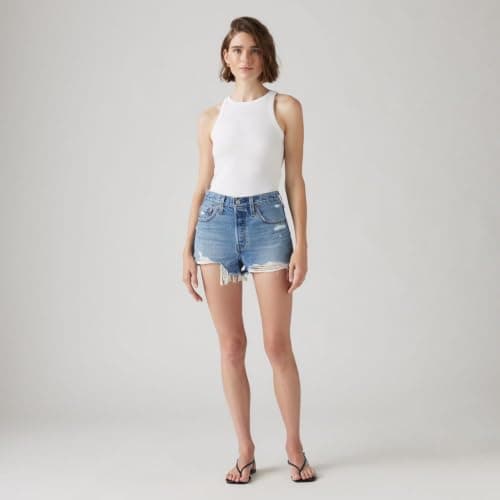 Levi's Women's 501 Original Shorts (Also Available in Plus), (New) Blow Big Horns, 28